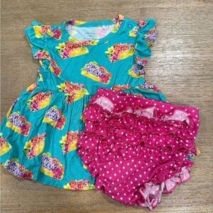 Posh Peanut Taco Floral Peplum Set